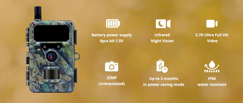 Wachman Discovery4G Камера за наблюдение на диката природа - Наблюдение на диката природа